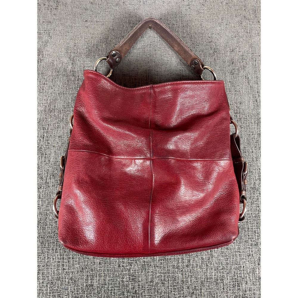 TANO Leather Purse Crossbody Red Shoulder Bag